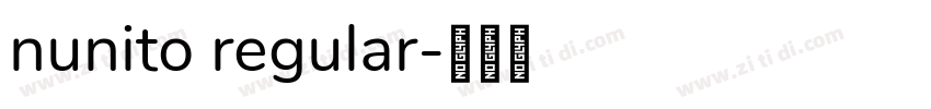 nunito regular字体转换